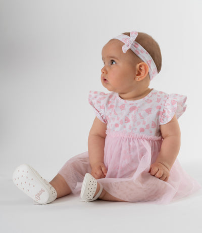 Vestido recién nacida con tul