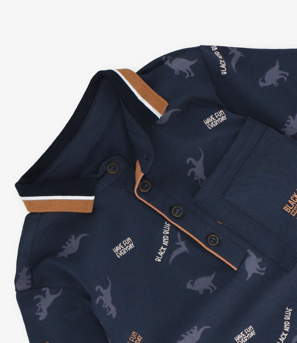 Polera niño con diseño 2 años / Azul Marino