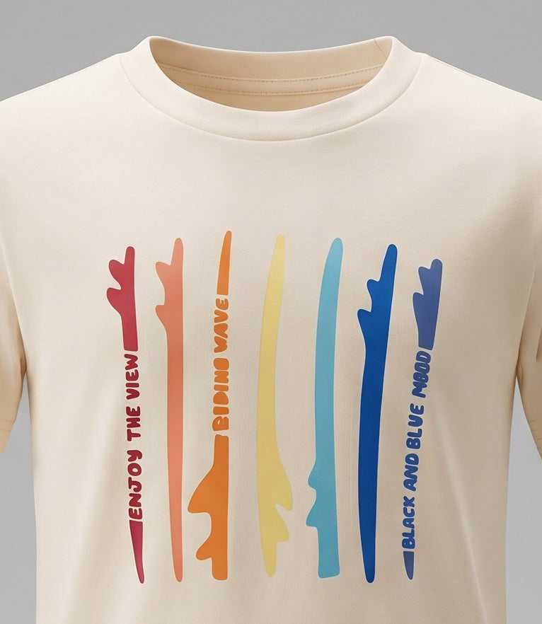 Polera niño diseño 2 años / Crudo
