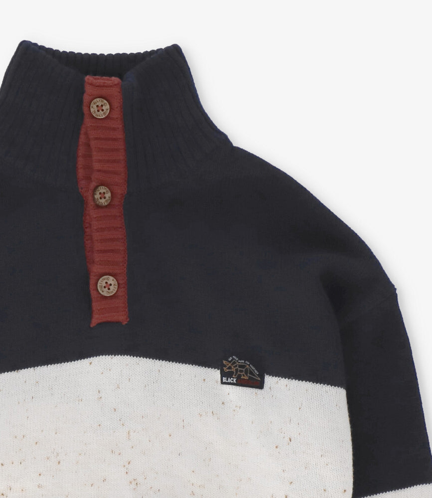 Chaleco niño tricolor 2 años / Azul Marino