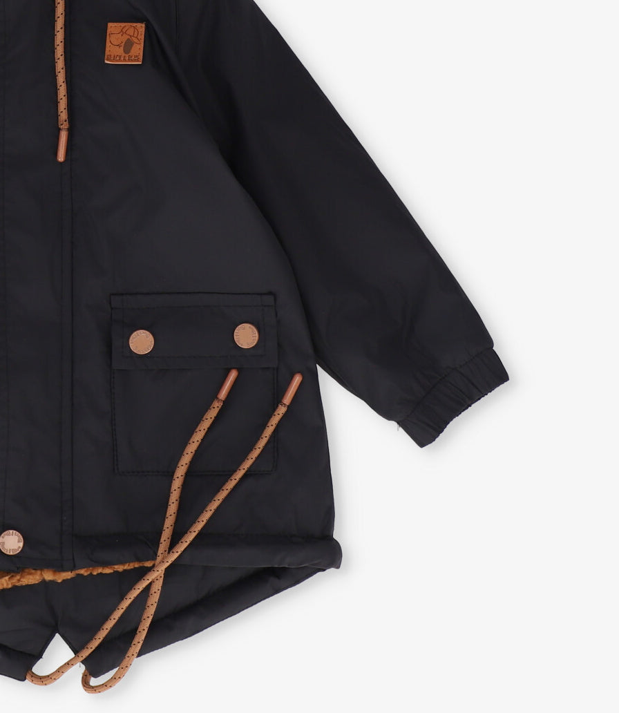 Chaqueta niño resistente al agua 2 años / Negro