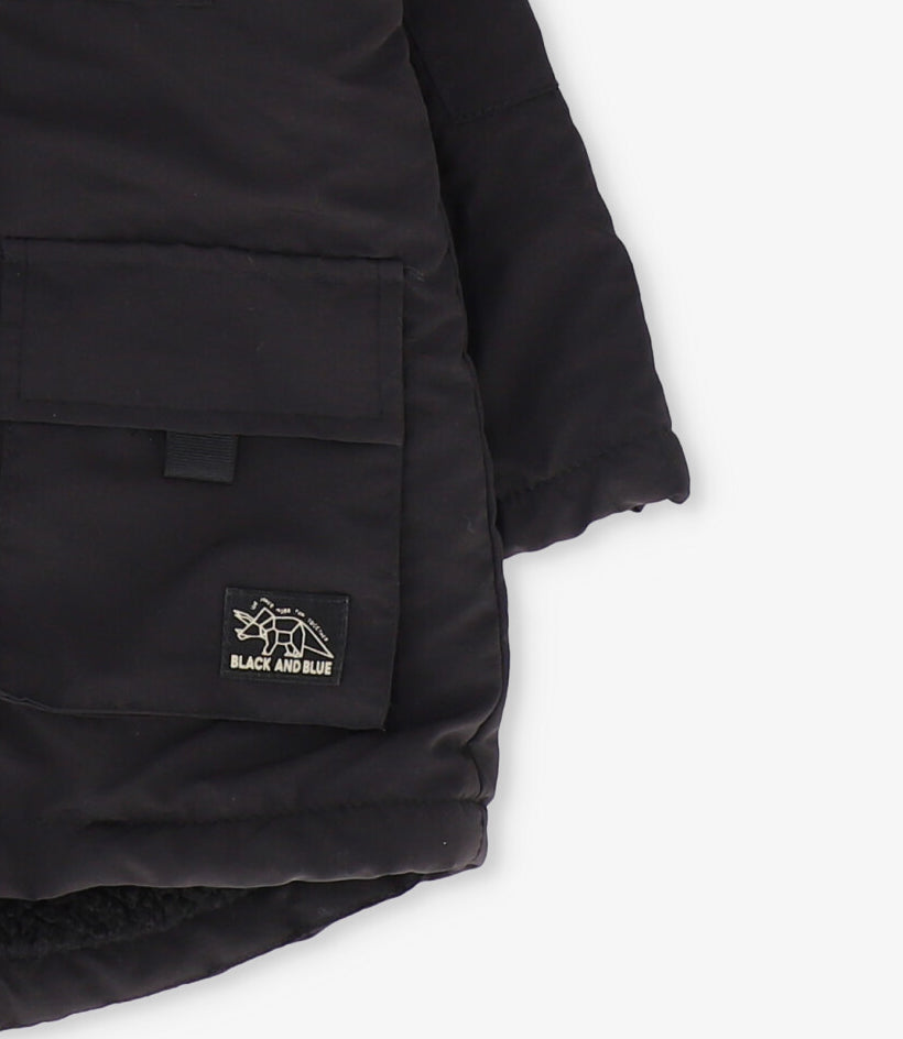 Abrigo niño repelente al agua 2 años / Negro