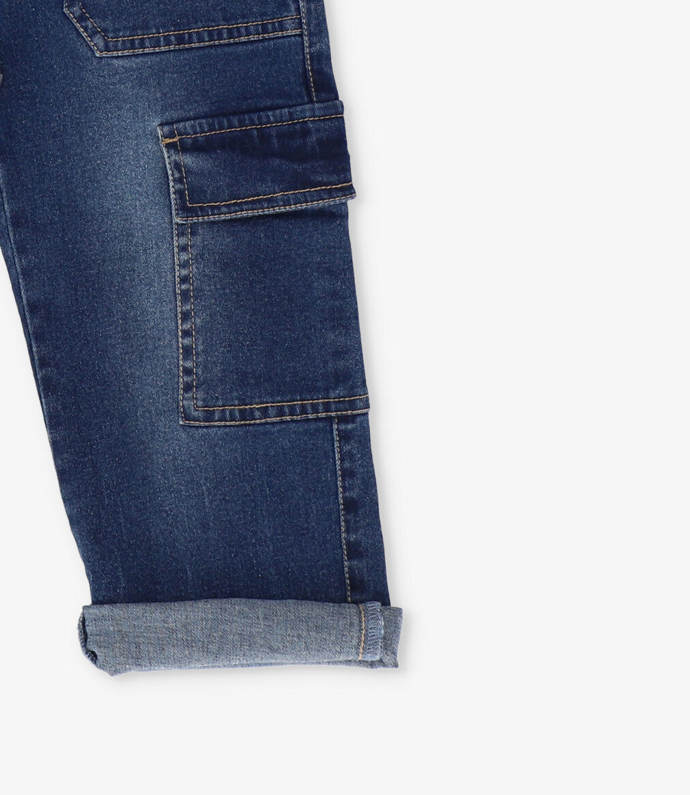 Jeans niño wide leg 2 años / Azul Marino