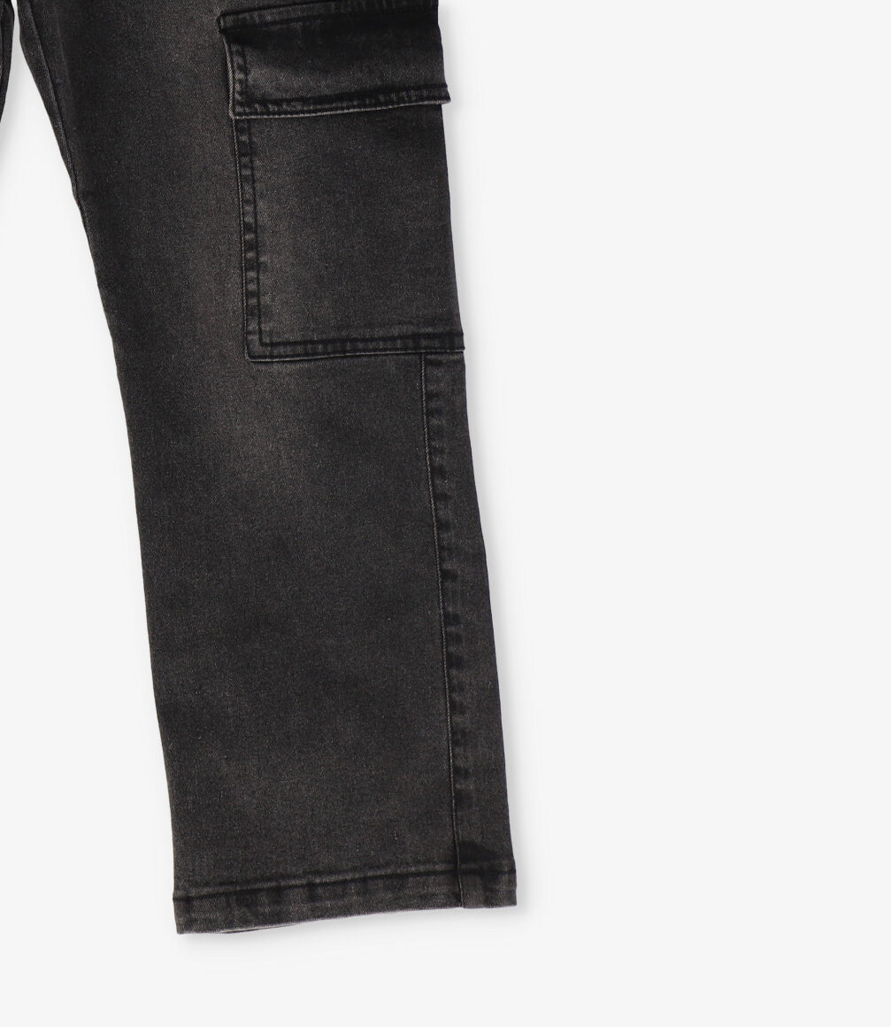 Jeans niño wide leg 2 años / Gris