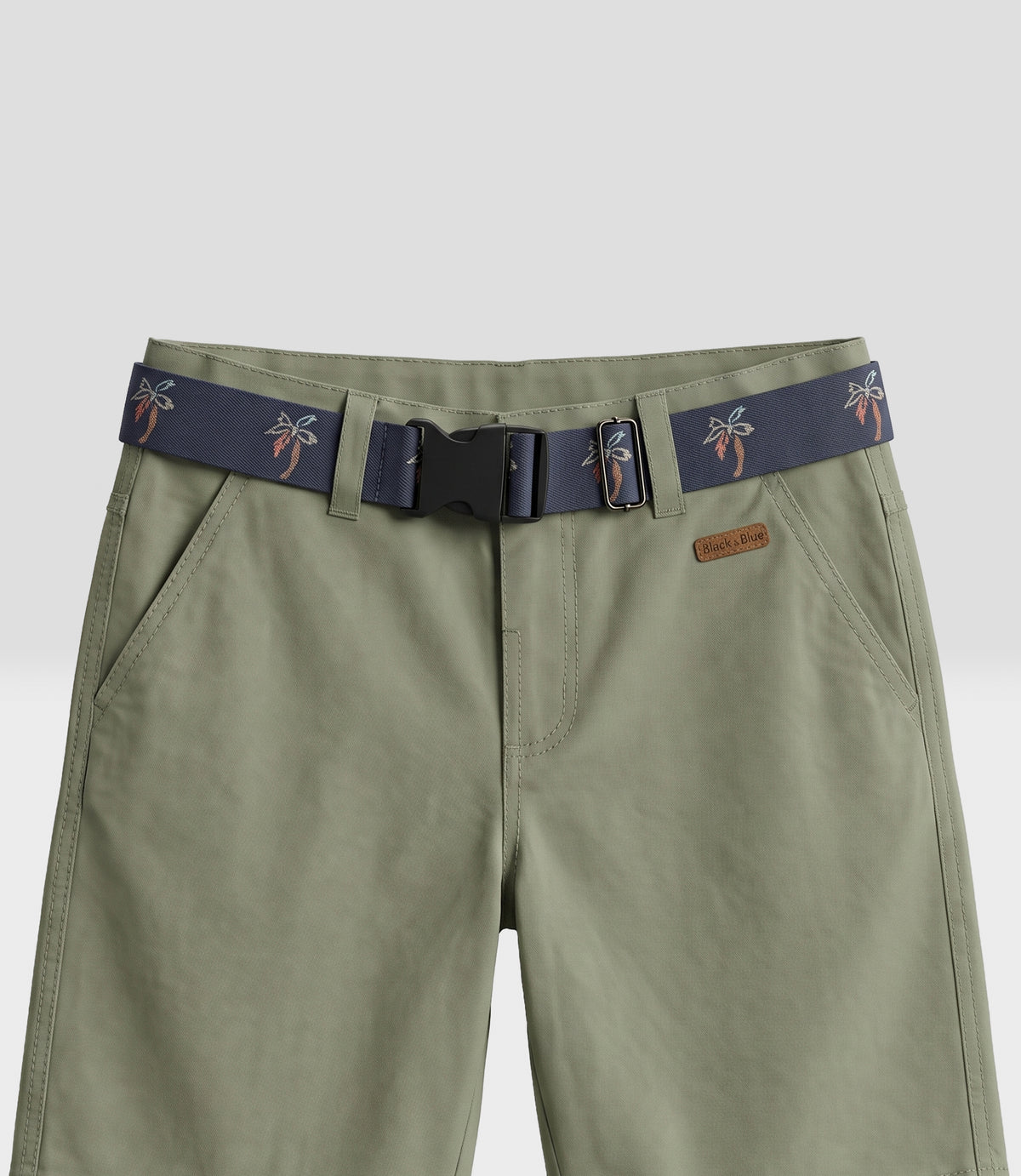 Bermuda niño con cinturón 2 años / Verde