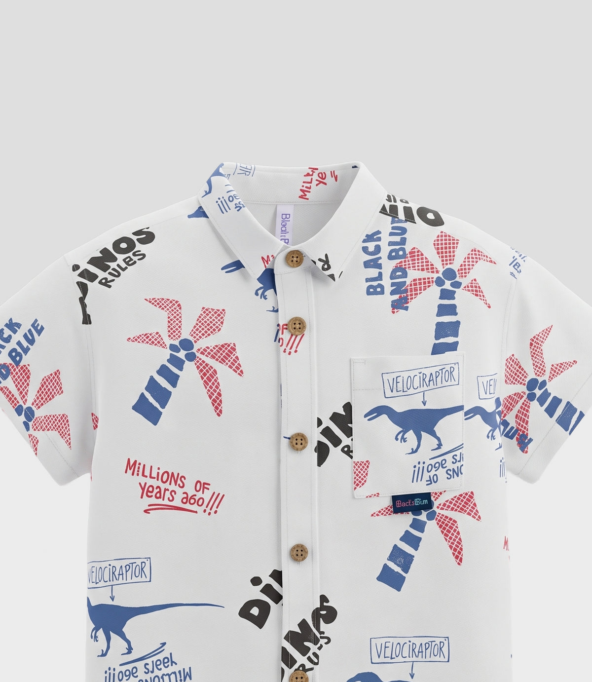 Camisa niño dinos 2 años / Blanco