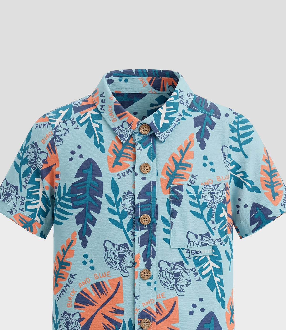 Camisa niño con hojas 2 años / Menta