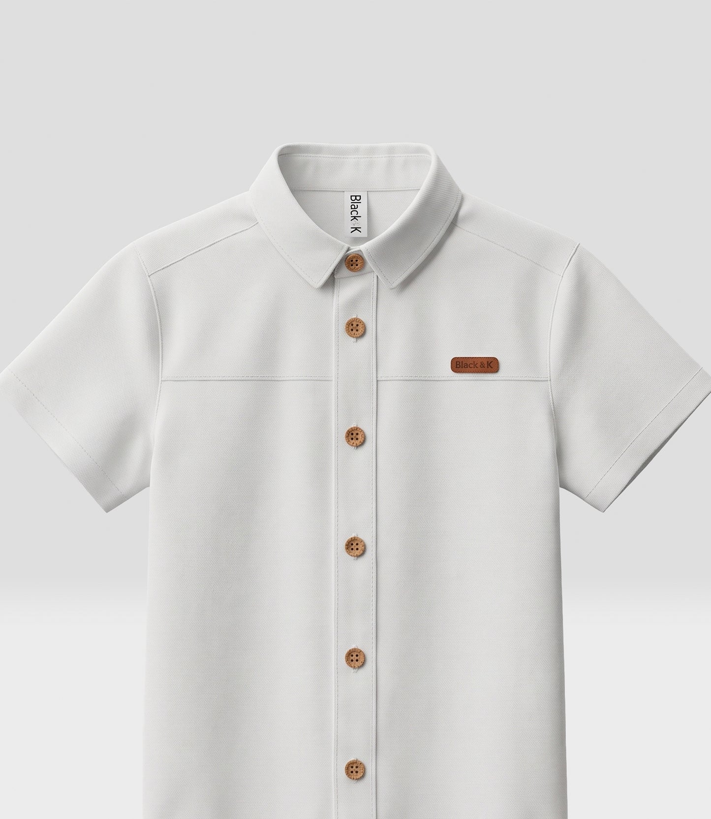 Camisa niño print espalda 2 años / Crudo