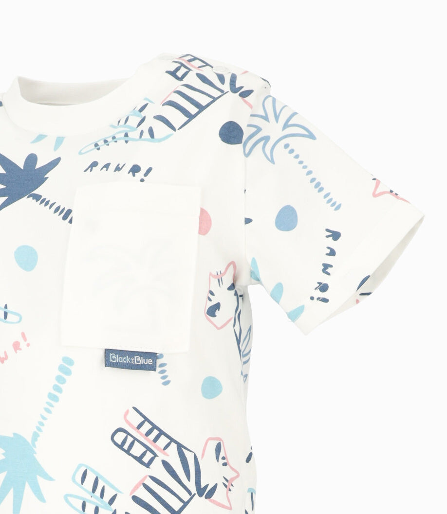 Polera bebé con estampado 3 meses / Blanco