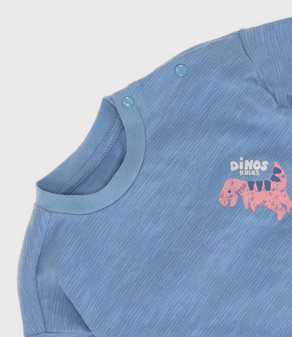 Polera bebé niño con diseño 3 meses / Azul