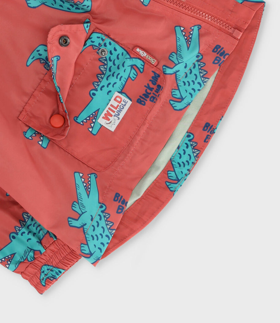 Chaqueta bebé niño con cocodrilos 3 meses / Rojo