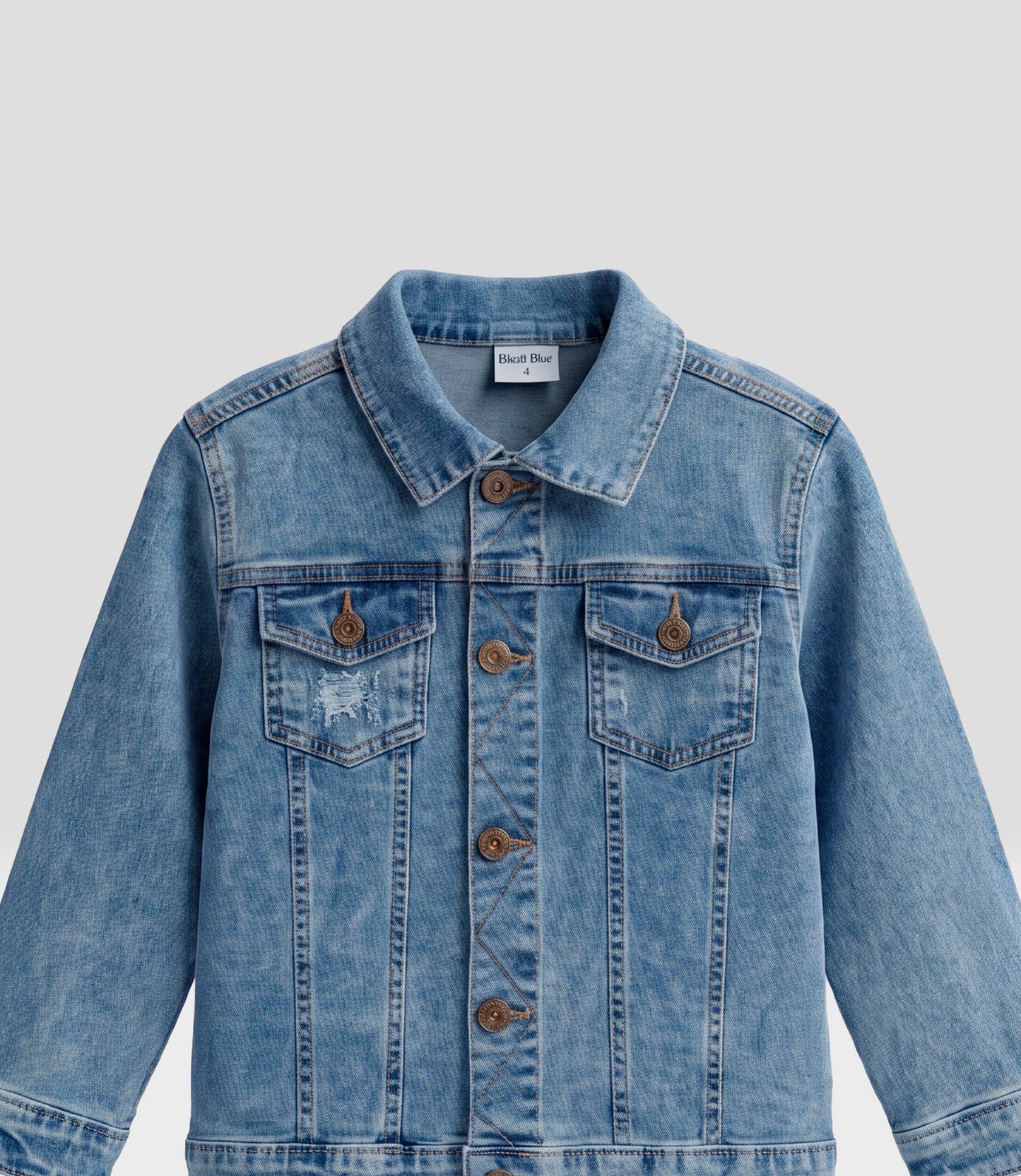 Chaqueta bebé niño denim 3 meses / Celeste