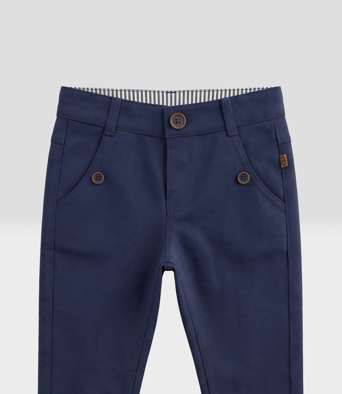 Pantalón bebé niño básico 3 meses / Azul Marino