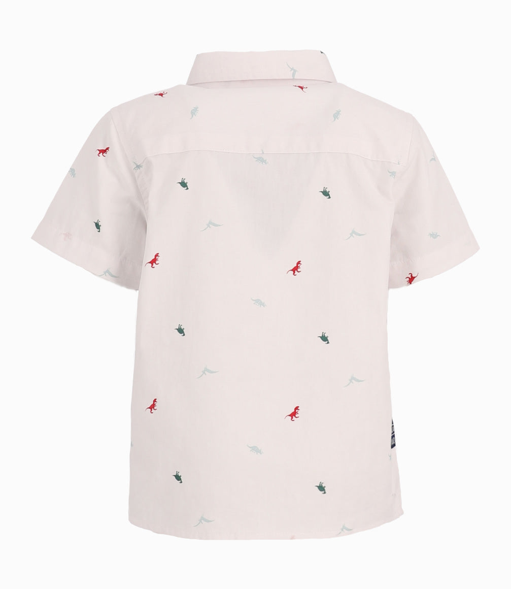 Camisa Bebé Con Dinosaurios 3 meses / Blanco