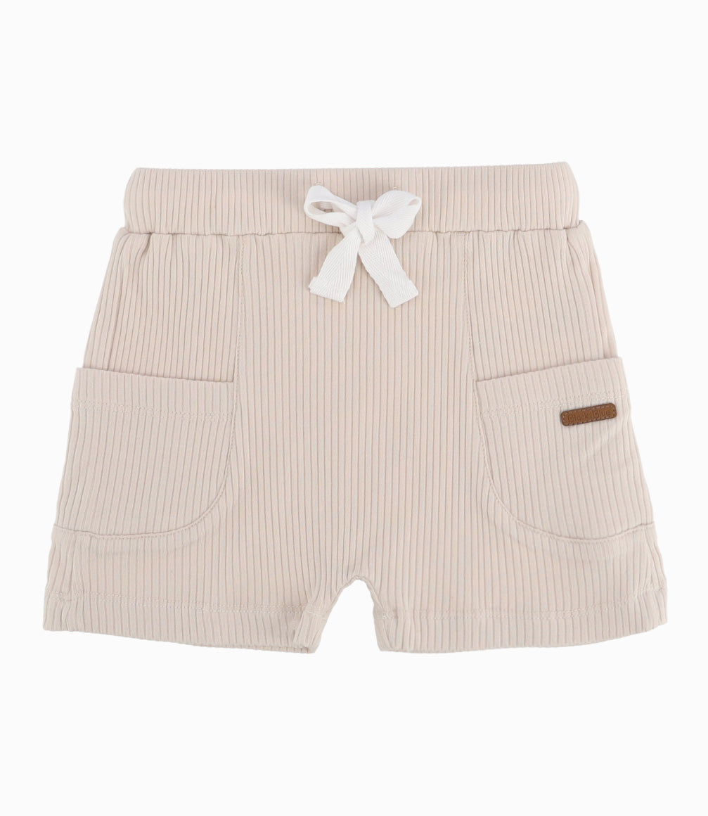 Conjunto Recién Nacido De Polera Y Bermudas 0 meses / Beige