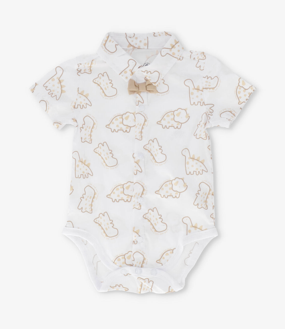 Conjunto recién nacido con dinosaurios 0 meses / Blanco