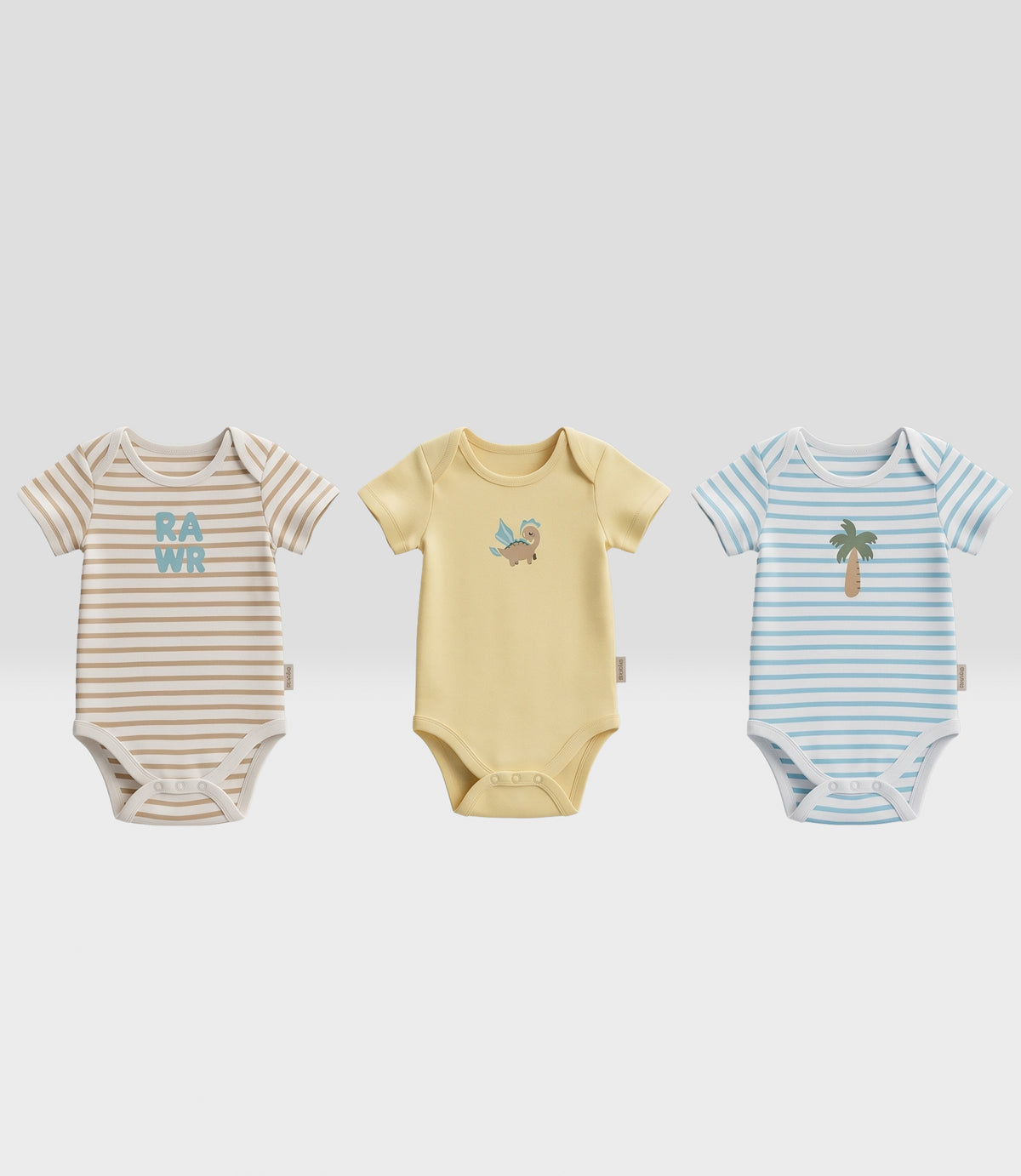 Pack body recién nacido 5 unidades 0 meses / Crudo