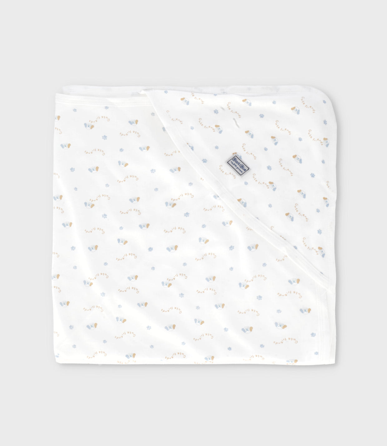 Manta recién nacido con perritos Talla única / Blanco