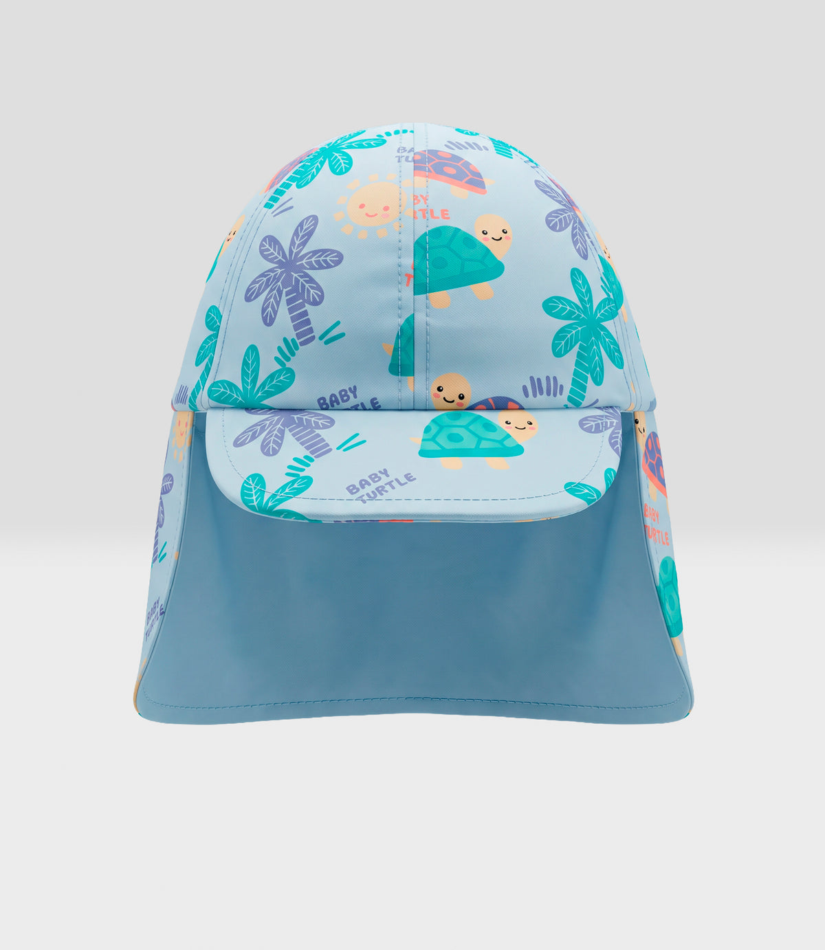 Gorro recién nacido cubre cuello 0-6 meses / Celeste