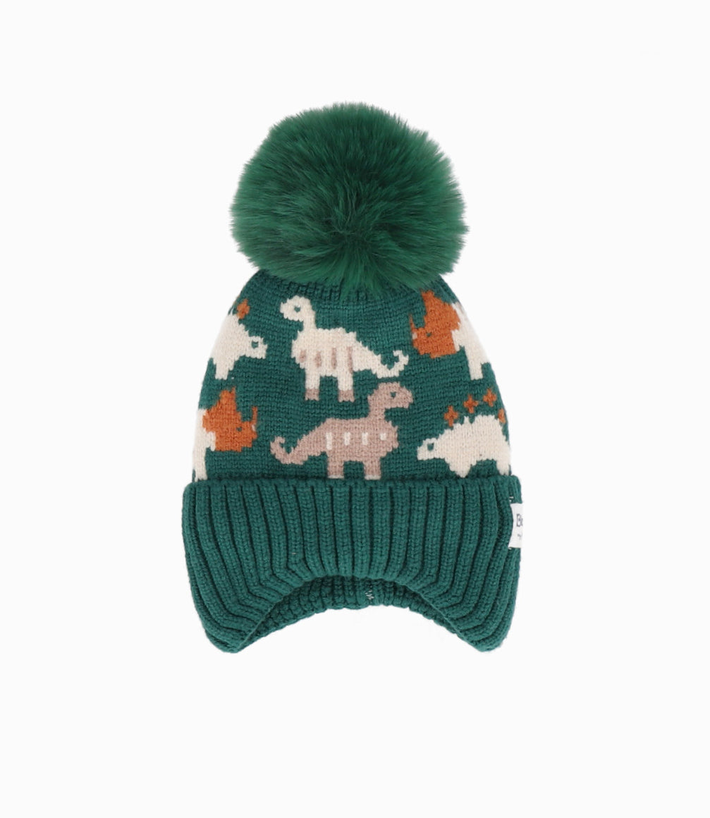 Gorro Recién Nacido Con Dinosaurios
