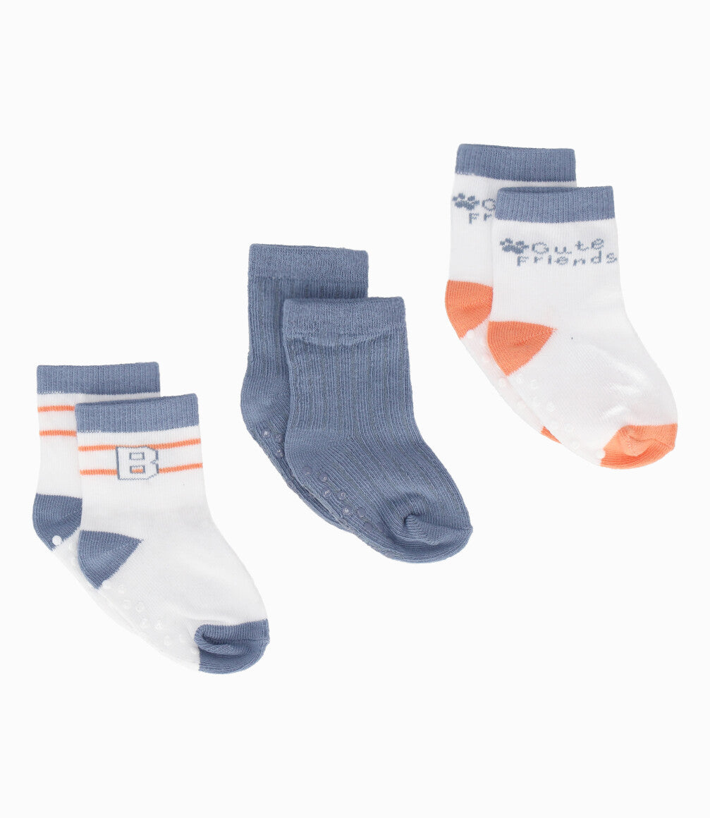 Pack calcetín recién nacido 3 pares 0-6 meses / Varios
