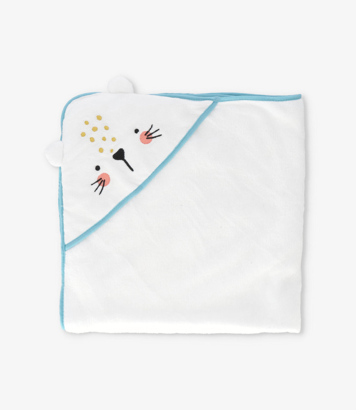 Toalla recién nacido con capucha Talla única / Blanco