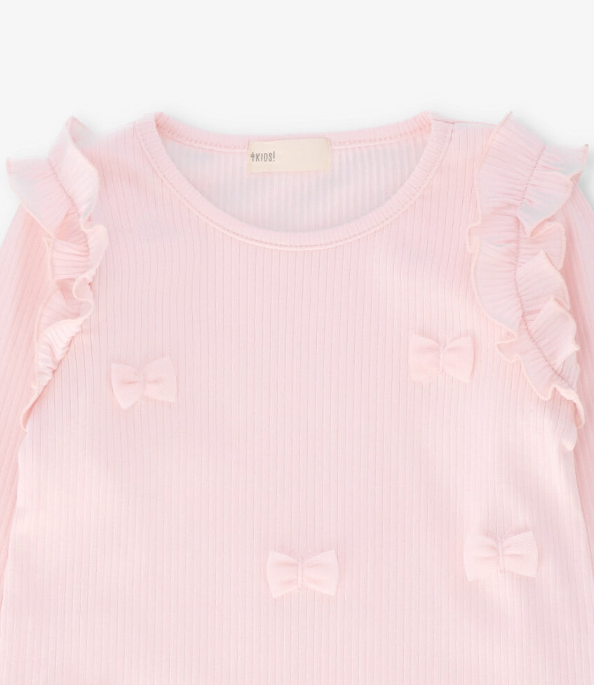 Polera niña con vuelos