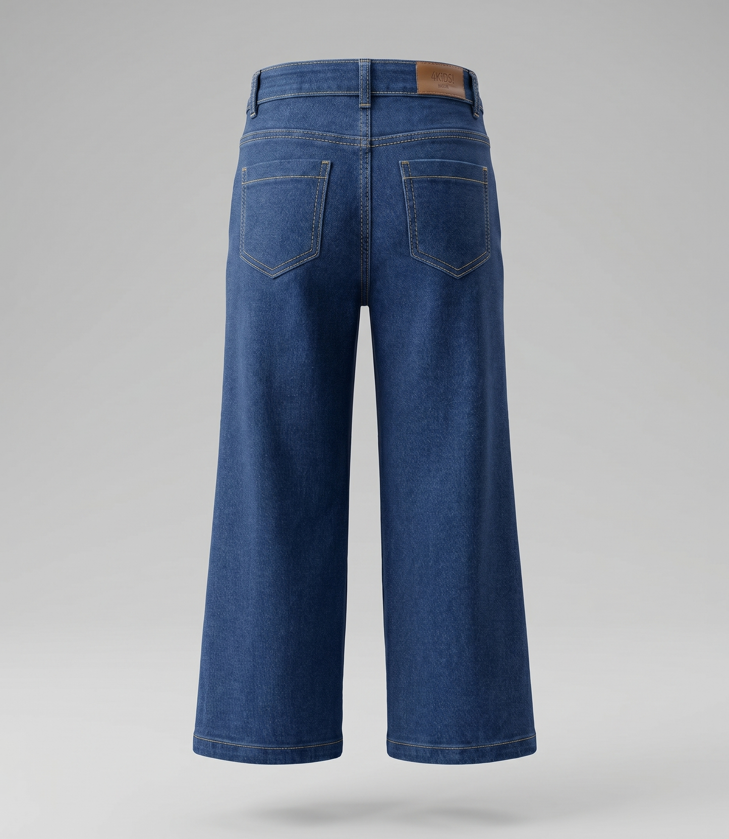 Jeans niña con flores bordadas 2 años / Azul Marino