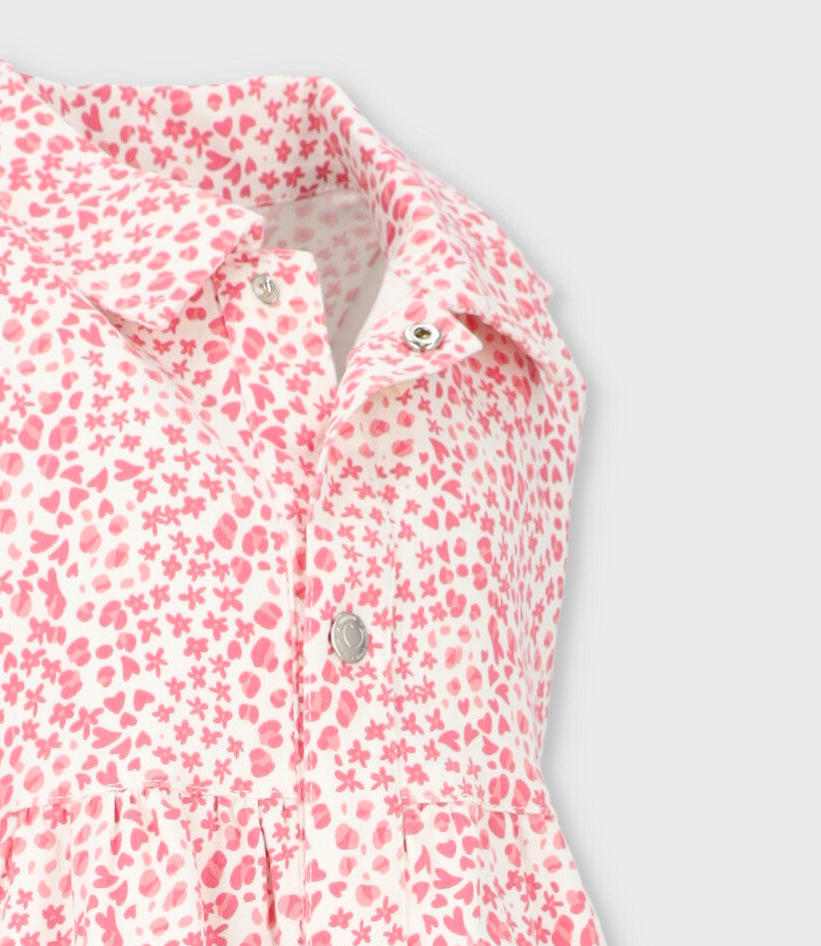 Vestido niña con diseño 2 años / Blanco