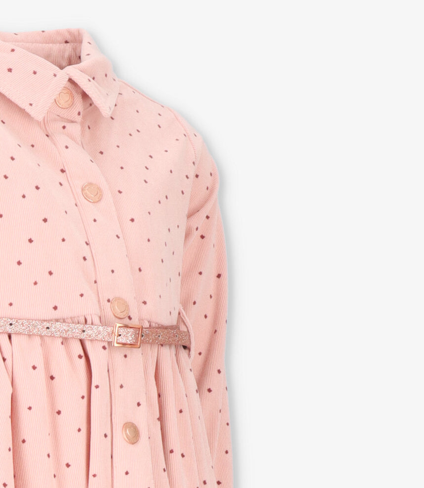 Vestido niña con flores 2 años / Rosado