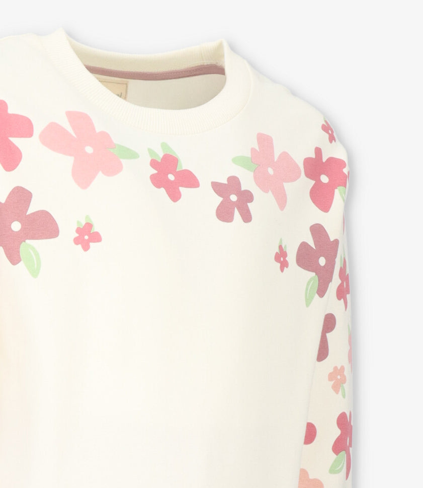 Conjunto niña con flores 2 años / Rosado