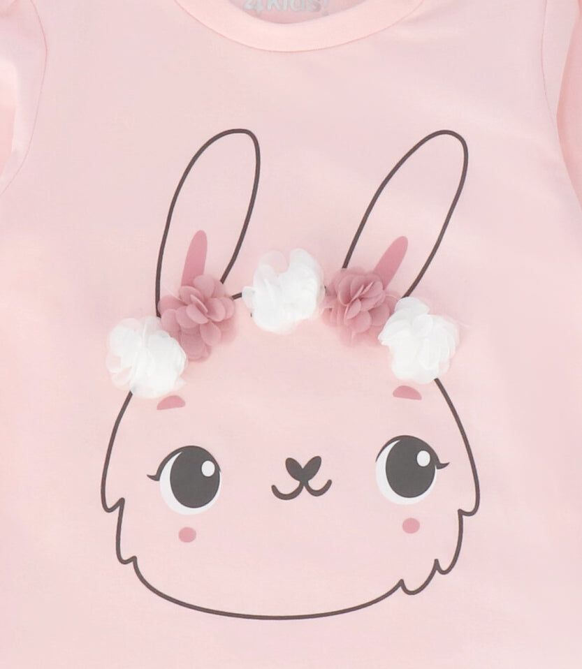Polera bebé niña con conejo