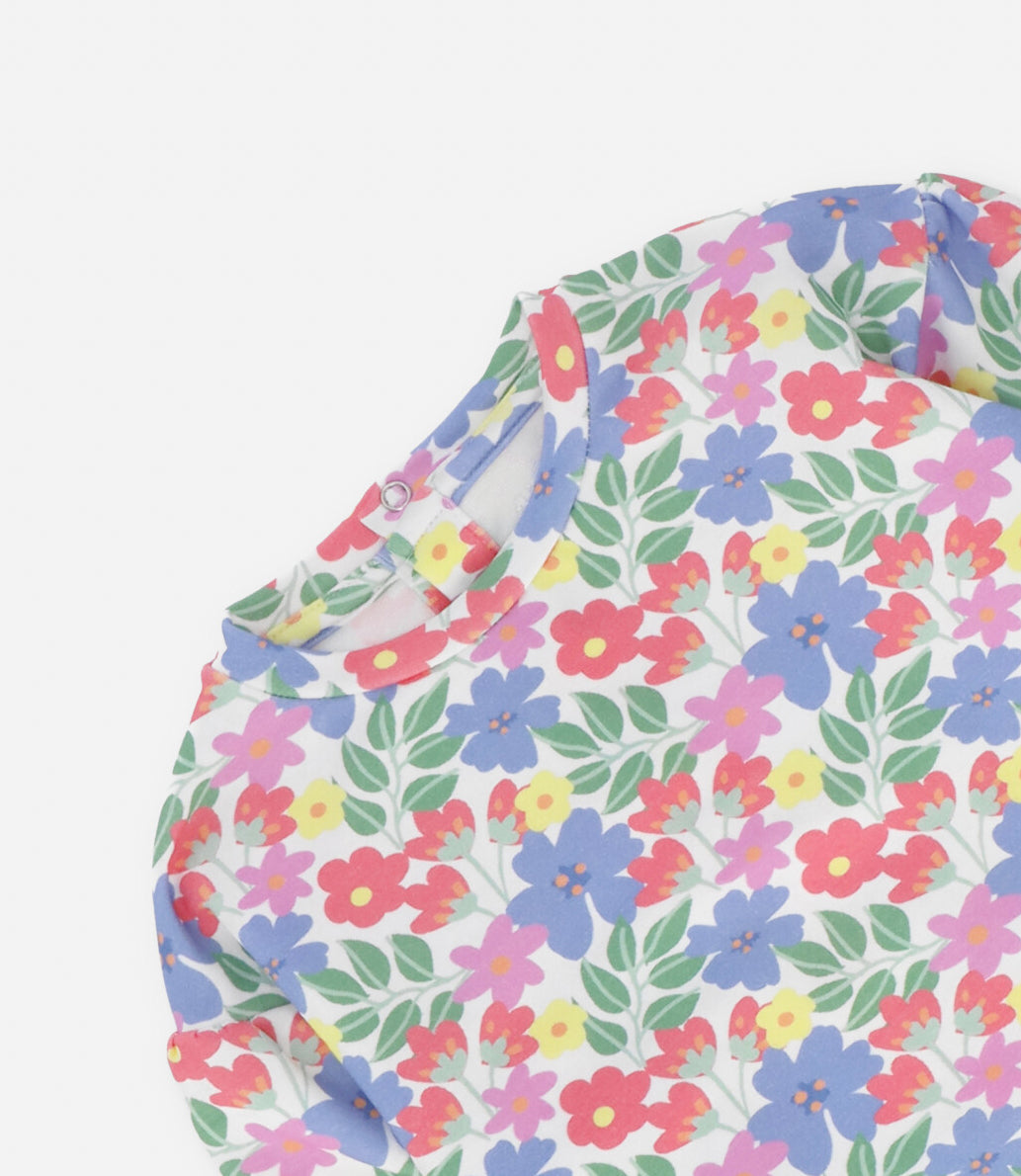 Polerón bebé niña floreado