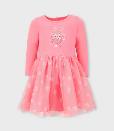 Vestido bebé niña con tul
