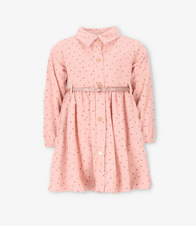 Vestido bebé niña con flores 6 meses / Rosado