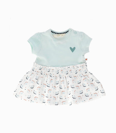 Vestido recien nacida con estampado 0 meses / Menta