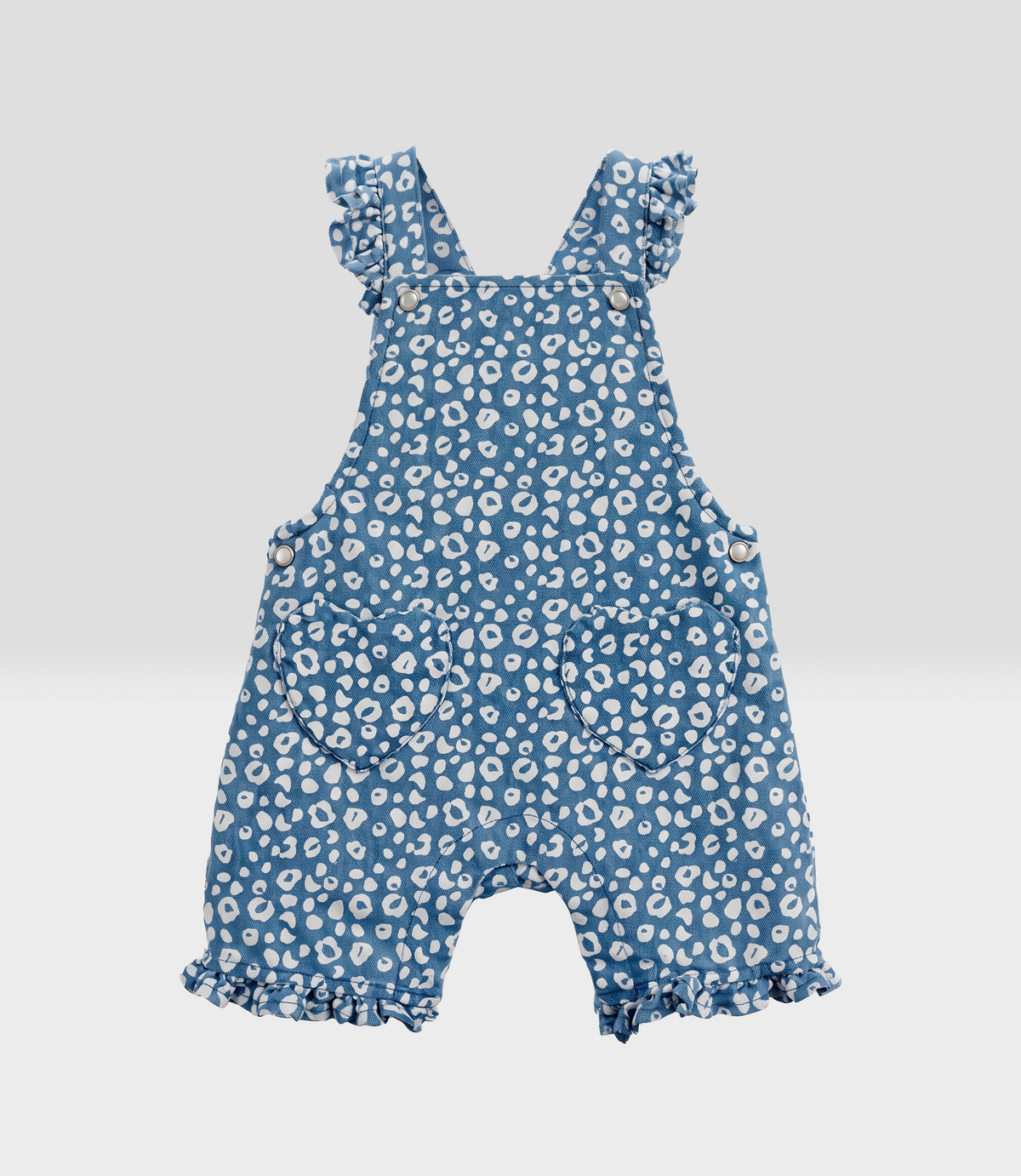 Jardinera recién nacida denim 0 meses / Celeste