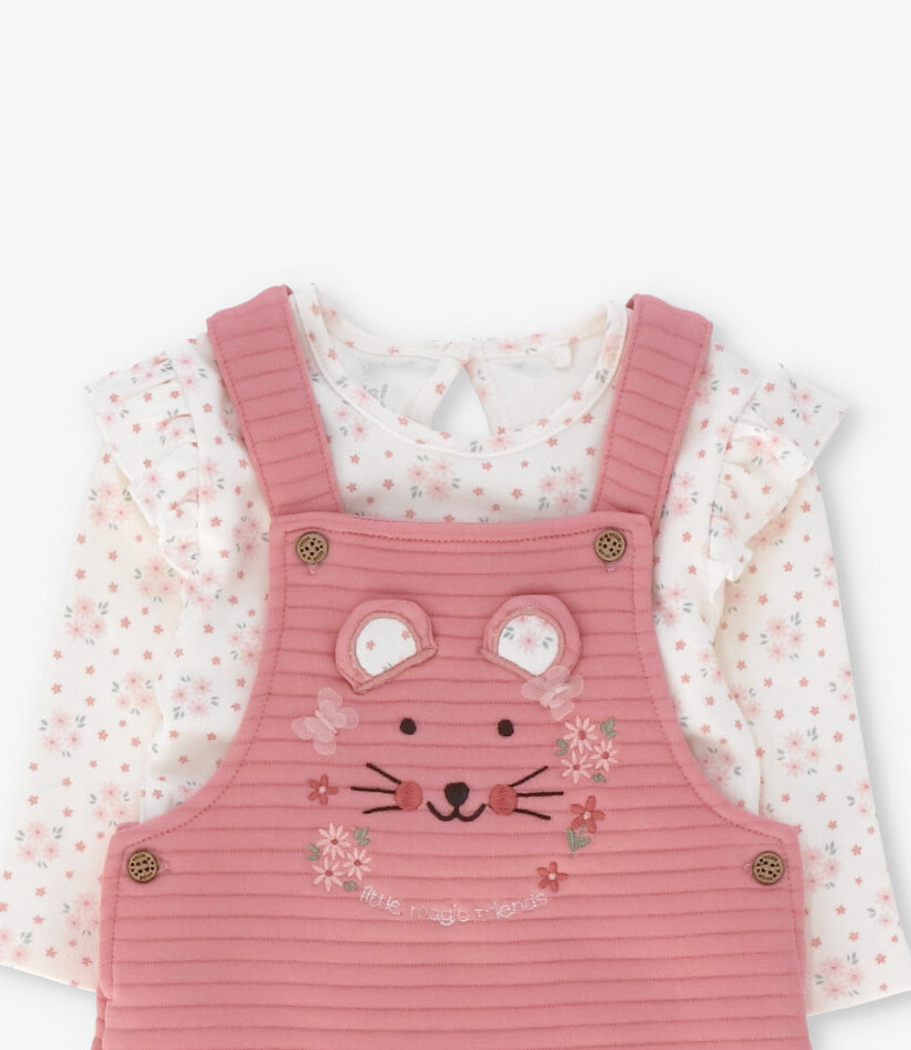 Jardinera recién nacida con body