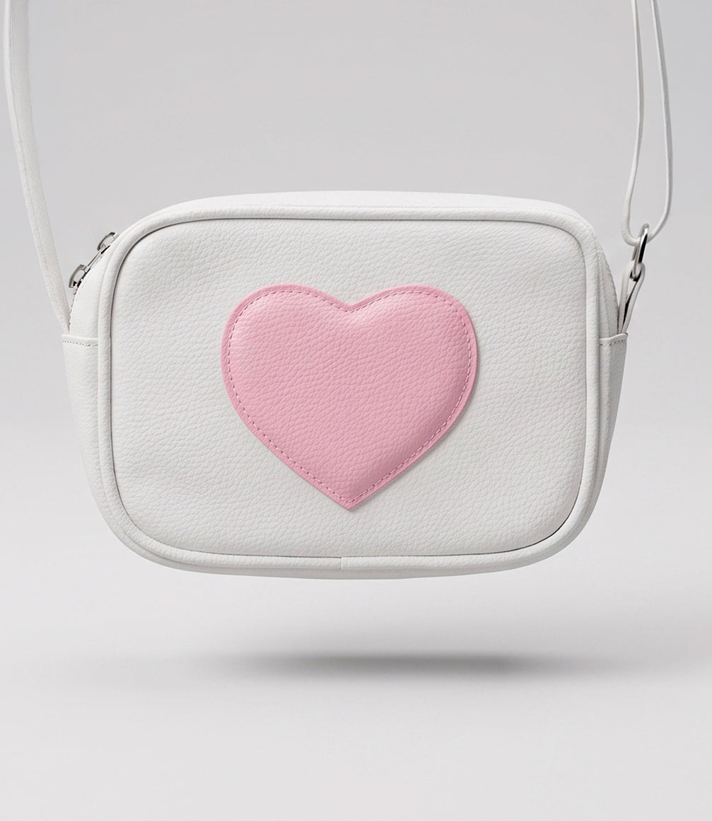 Cartera niña con corazón Talla única / Crudo