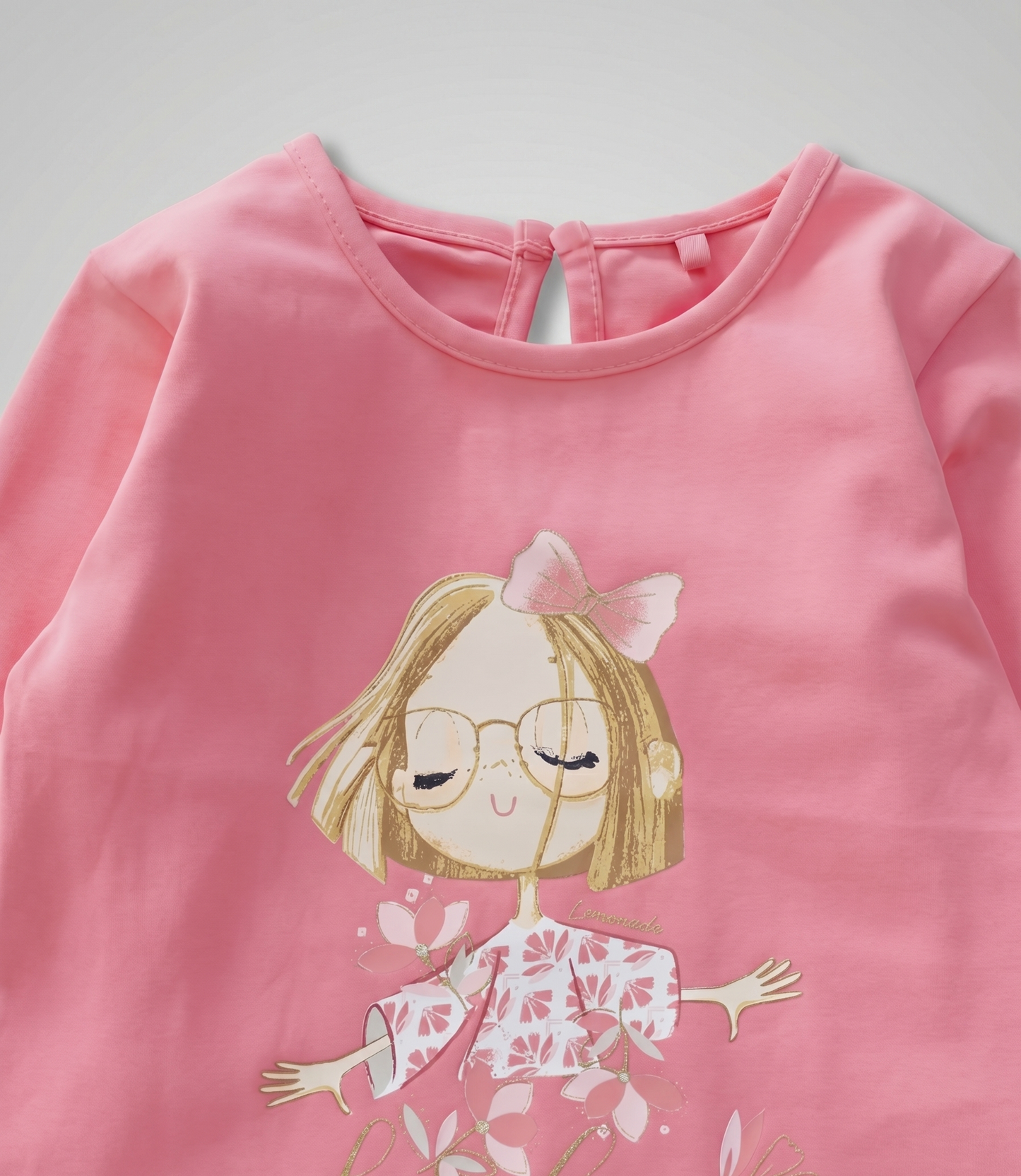 Polera niña con estampado 2 años / Coral
