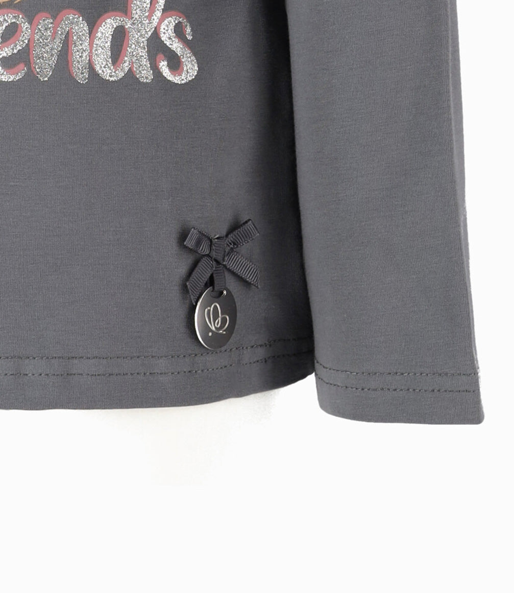 Polera Niña Con Estampado