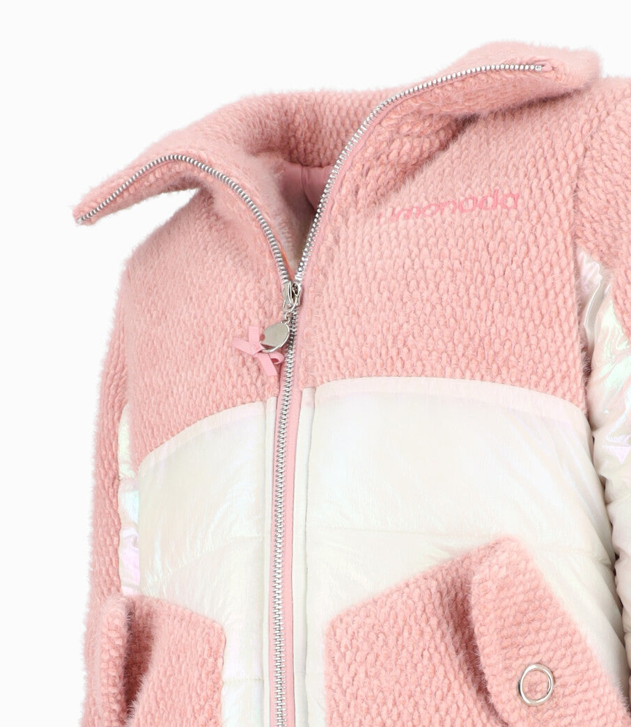 Chaqueta Niña Metalizada 2 años / Palo Rosa