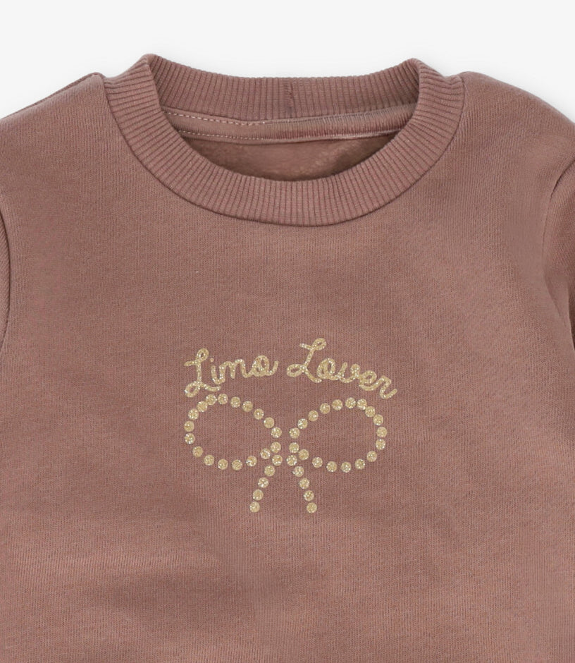 Polerón niña limo lover 2 años / Café