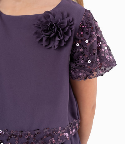 Vestido Niña Con Lentejuelas