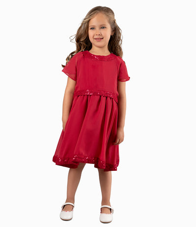 Vestido Niña Con Vuelos