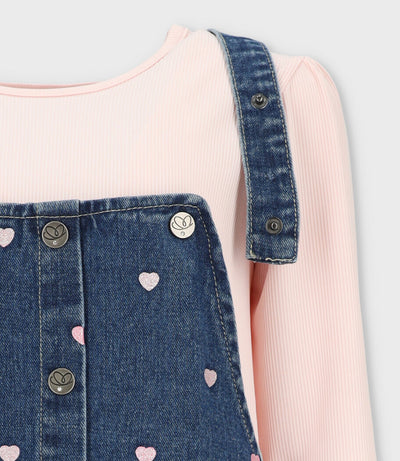 Vestido niña de denim 2 años / Azul Marino