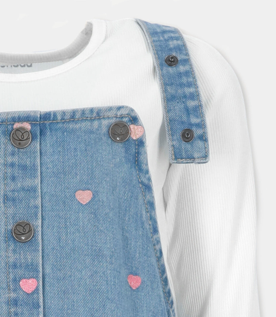 Vestido niña de denim