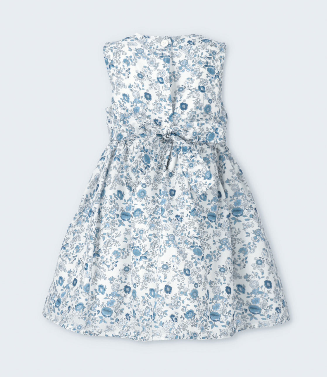 Vestido niña floreado 2 años / Azul Marino