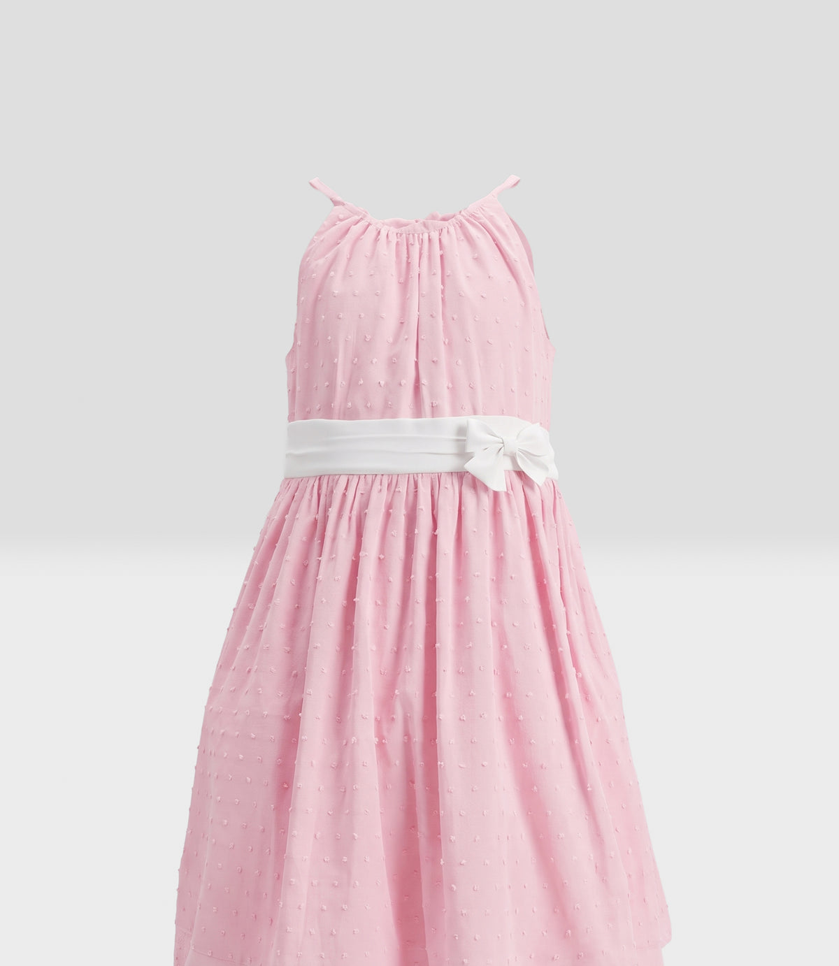 Vestido niña con lazo 2 años / Rosado