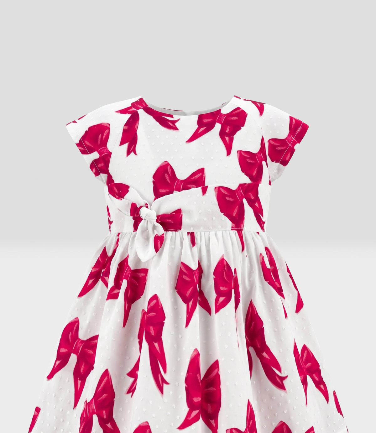 Vestido niña con lazos 2 años / Rojo
